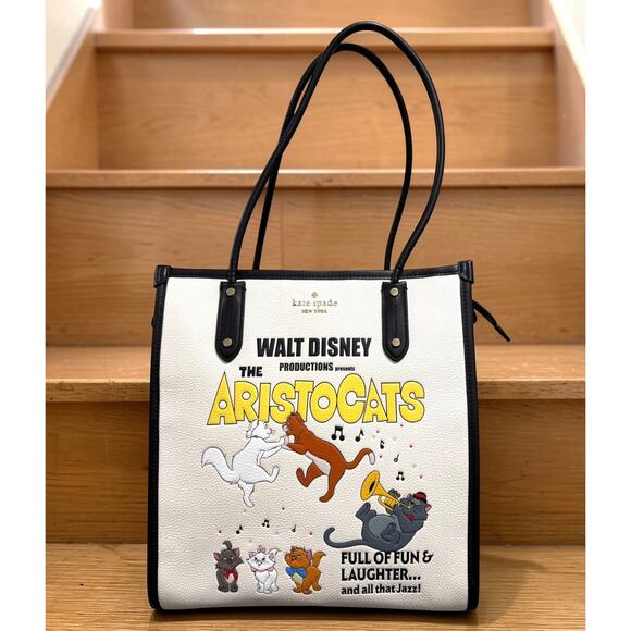 kate spade Handbags - Kate Spade x Disney Aristocats Ella North South Tote Bag Purse Limited Edition